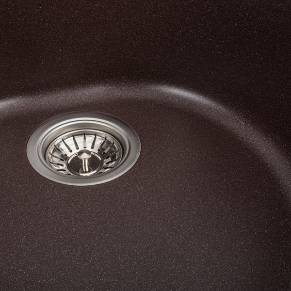Гранітна мийка для кухні Platinum 510 LUNA матова Мокко 3325 фото