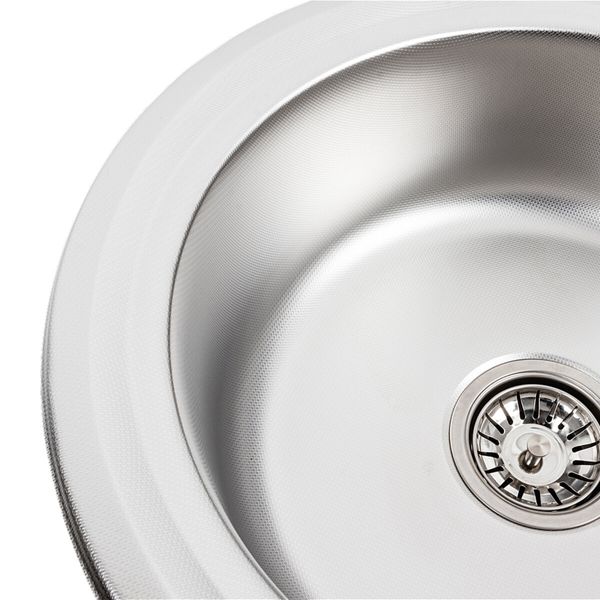 Кухонна мийка з нержавіючої сталі Platinum ДЕКОР 5745 (0,6/170 мм) 11551 фото