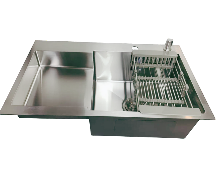 Комплект кухонної мийки Kraft Handmade HS L 780х480 (3.0/1.0 мм) S3663 фото