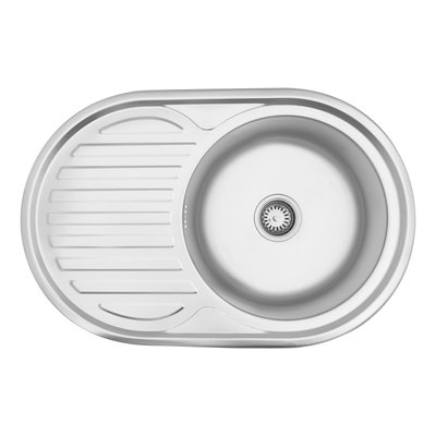 Кухонна мийка Kroner KRP Satin - 7750 (0.8 мм) CV022788 фото