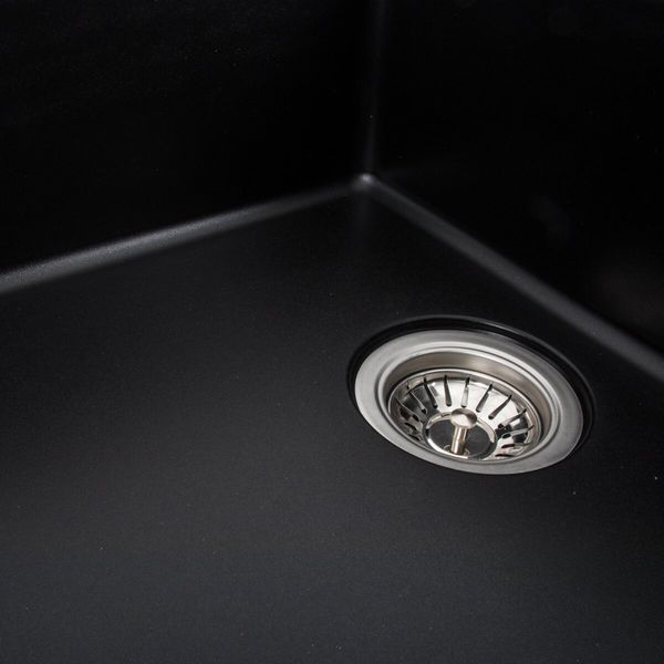 Гранитная мойка для кухни Platinum 7850 ROMA матовая (черная) 38761 фото