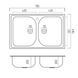 Гранитная мойка для кухни Platinum 7950 Equatoria матовая Белая 36390 фото 8