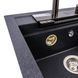 Гранітна мийка VALESO VIVA 5149 матова Карбон 51312 фото 7