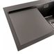 Мийка PVD Platinum Handmade 780x430x220 R чорна (квадратний сифон,3.0/1.0) 38091 фото 4