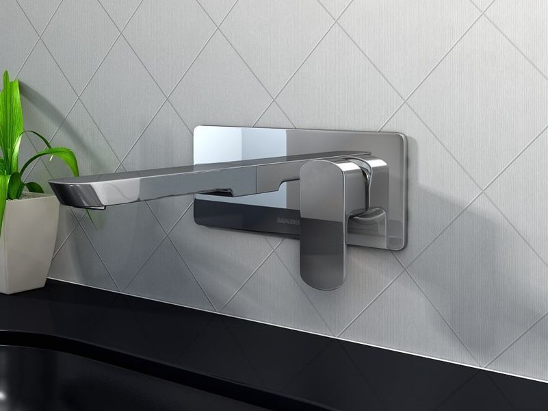 Смеситель для раковины (умывальника) KOHLMAN FOXAL CHROME + BOX скрытого монтажа QW185F фото