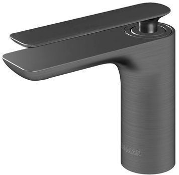 Смеситель для раковины (умывальника) KOHLMAN EXPERIENCE GRAPHITE низкий * QB100EG фото
