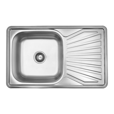 Кухонна мийка Kroner KRP Satin - 7848 (0.8 мм) CV022789 фото