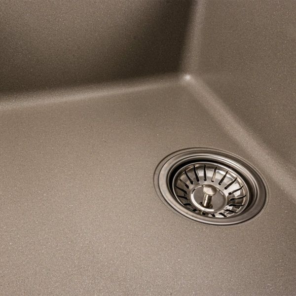 Гранитная мойка для кухни VALESO 7850W TOSKANA матовый Титан 49012 фото