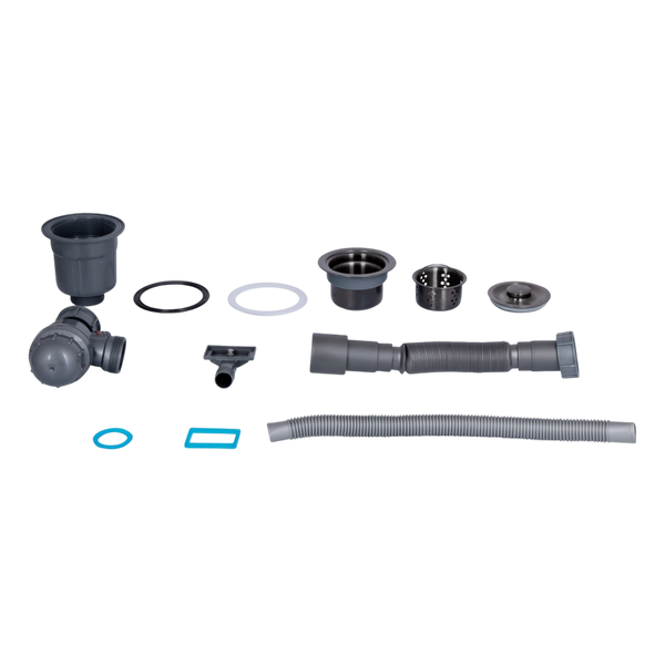 Комплект кухонної мийки Kroner KRP Derby - 5050HM PVD (2,5/0,5 мм) S4930 фото