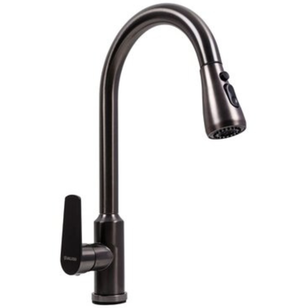 Кухонна мийка Kraft HM 50х50 NANO BLACK PVD (3.0/1.0 мм) Decor S1042 фото
