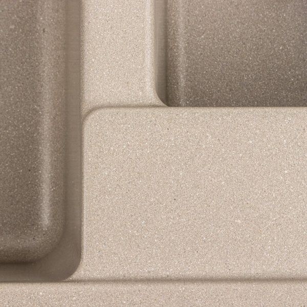 Гранитная мойка для кухни VALESO 7850W TOSKANA матовый Титан 49012 фото