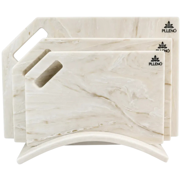 Набір кухонних дошок зі штучного каменю Pllen&oacute; Grand Set pearl marble S70207 фото