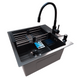 Комплект кухонной мойки Kraft -NANO BLACK 5050HM PVD S4980 фото 3