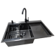 Комплект кухонної мийки Kraft&nbsp;HM&nbsp;- 7848ALB&nbsp;PVD&nbsp;(3.0/1.0 мм) S3665 фото 2