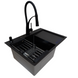 Комплект кухонної мийки Kraft NANO BLACK PVD HS 65х48 (3.0/1.0 мм) S4872 фото 4