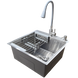 Комплект кухонной мойка Kraft KRF 5050 decor (3.0/1.0 мм)+Смеситель для кухни Kroner KRP Edelstahl Klassisch &ndash; ESG031GRA S4357 фото 4
