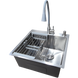 Комплект кухонной мойка Kraft KRF 5050 decor (3.0/1.0 мм)+Смеситель для кухни Kroner KRP Edelstahl Klassisch &ndash; ESG031GRA S4357 фото 5
