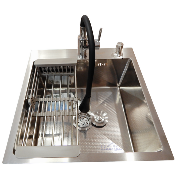 Комплект кухонної мийки Kraft KRF 5050 decor (3.0/1.0 мм) S4854 фото