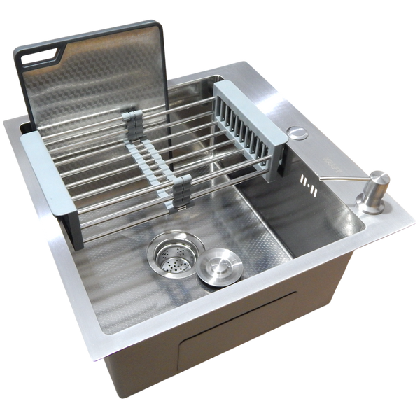 Комплект кухонної мийки Kraft KRF 5448 DECOR (3.0/1.0 мм) S4954 фото