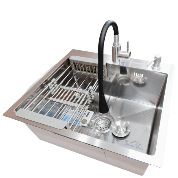 Комплект кухонної мийки Kraft KRF 5448 DECOR (3.0/1.0 мм) S4954 фото