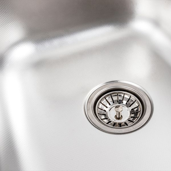 Кухонна мийка з нержавіючої сталі Platinum 9550В ДЕКОР (0,8/180 мм) 11643 фото
