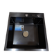 Комплект кухонної мийки Kraft HM 50х50 NANO BLACK (DECOR) PVD (3.0/1.0 мм) S4804 фото 8