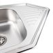 Кухонна мийка з нержавіючої сталі Platinum 9550В ДЕКОР (0,8/180 мм) 11643 фото 5