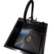 Комплект кухонної мийки Kraft HM 50х50 NANO BLACK (DECOR) PVD (3.0/1.0 мм) S4804 фото 7