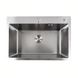 Кухонна мийка Platinum Handmade 650х450х220 (товщина 3,0/1,5 мм корзина та дозатор в комплекті) 23576 фото 4