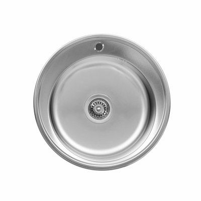 Кухонна мийка з нержавіючої сталі Platinum САТИН 510 (0,6/170 мм) 11564 фото