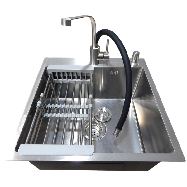 Комплект кухонної мийки Kraft KRF 5050 decor (3.0/1.0 мм) SM203704 фото