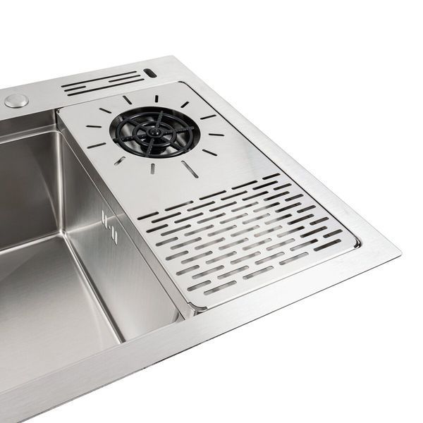 Кухонна мийка нержавійка 78*46 Platinum Handmade 42224 фото