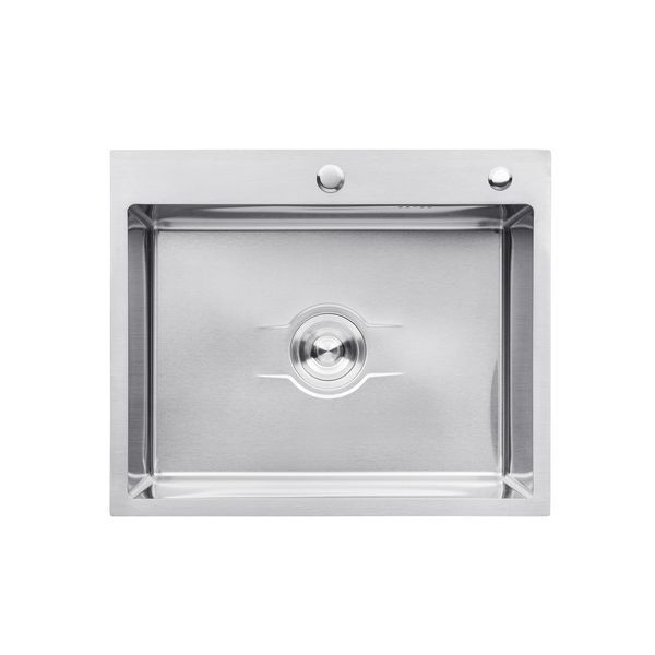 Комплект кухонной мойки Kroner KRP Derby - 6050HM Brush (2,5/0,5 мм) S4781 фото