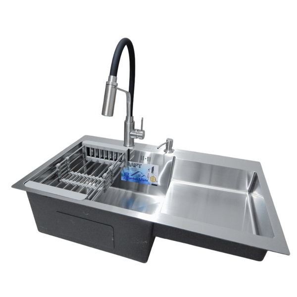 Комплект кухонної мийки Kraft Handmade HS R 780х480 (3.0/1.0 мм) S4981 фото