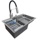 Комплект кухонної мийки Kraft Handmade HS R 780х480 (3.0/1.0 мм) S4981 фото 1