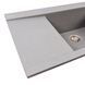 Гранітна мийка для кухні VALESO ATLAS 9651 матова Сірий мусон 49009 фото 4