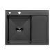 Кухонная мойка Kroner KRP Schwarze - 6350LHM PVD (3.0/1.0 мм) CV031322 фото 1