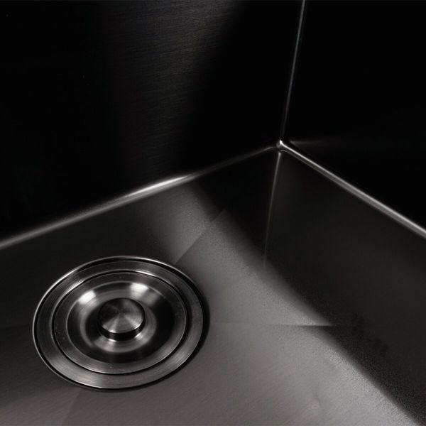 Кухонная мойка черная PVD 78*46 Platinum Handmade 42225 фото