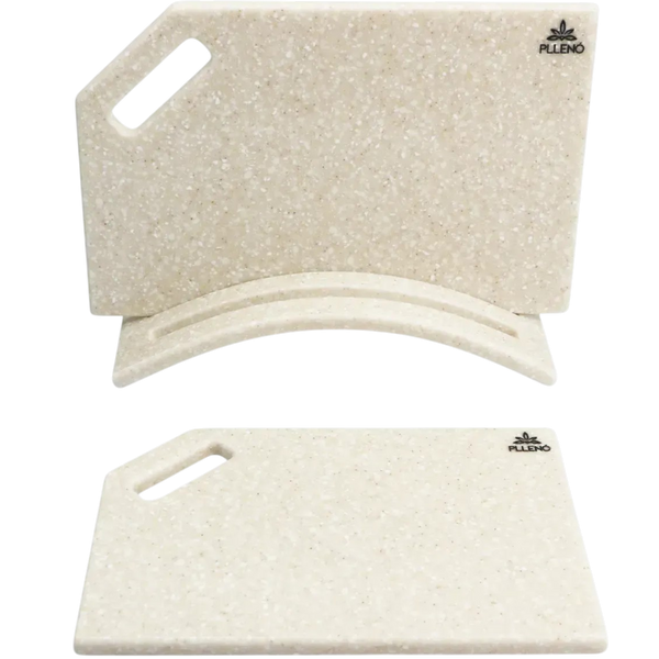 Набір кухонних дошок зі штучного каменю Pllen&oacute; beige mottle mini S10580 фото
