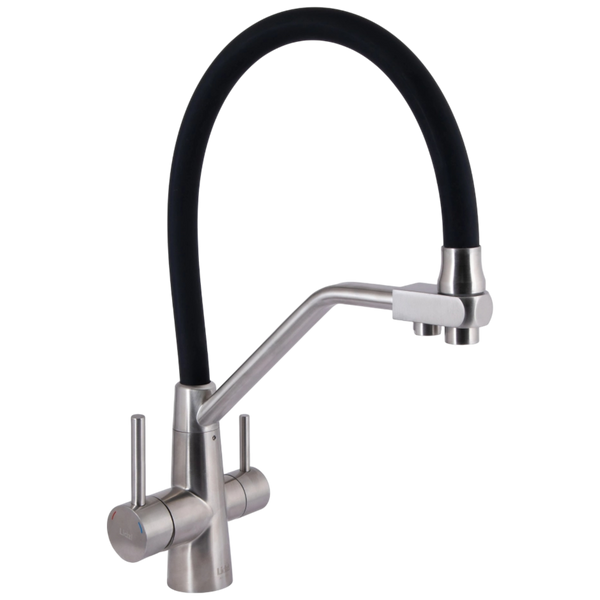 Комплект кухонної мийки Kraft KRF 6045 DECOR (3.0/1.0 мм) S8017 фото