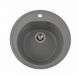 Гранітна мийка для кухні Platinum 510 LUNA матова Сірий металік 3329 фото 7