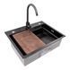 CM 64*50B Кухонна мийка PVD чорна (Work station) Valeso Handmade 50199 фото 2