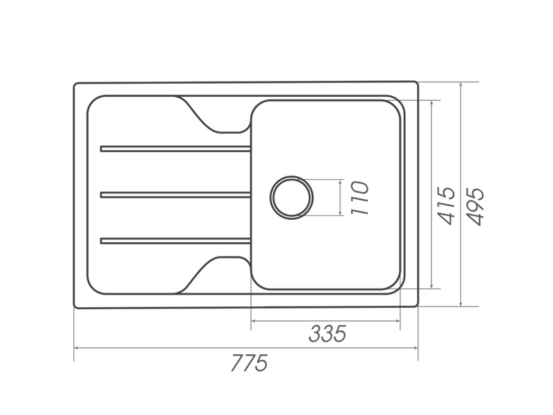Гранітна мийка для кухні VALESO VERONA 7850 матова Білосніжна 48604 фото
