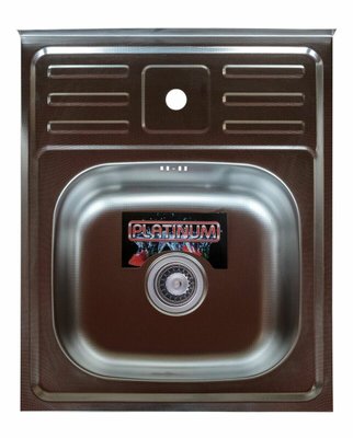 Кухонна мийка з нержавіючої сталі Platinum САТИН 5060 (0,5/160 мм) 11586 фото