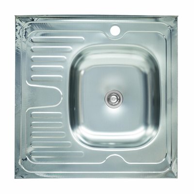 Мийка кухонна з нержавіючої сталі Platinum 6060 R (0,4/120 мм) 11791 фото
