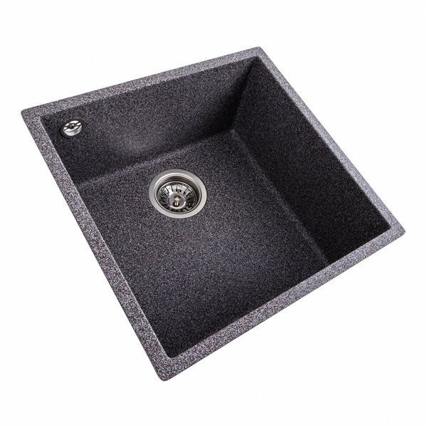 Гранитная мойка для кухни Platinum 4040 RUBA матовый микс 41643 фото