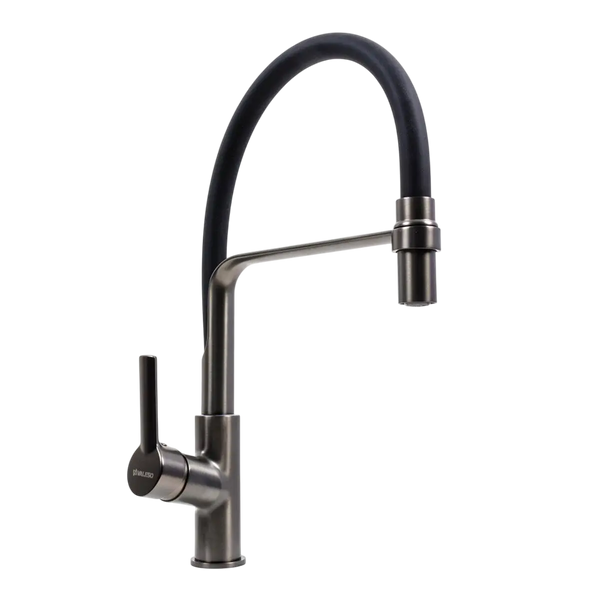 Комплект кухонной мойки Kraft HM 6845 NANO BLACK S4933 фото
