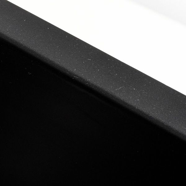 Гранітна мийка для кухні Platinum 4040 RUBA матовий чорний 41517 фото