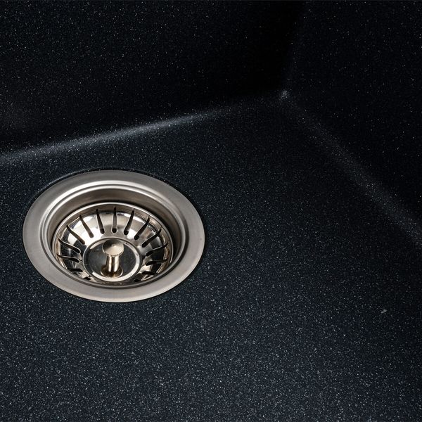 Гранітна мийка для кухні Platinum 4040 RUBA матовий антрацит 41635 фото