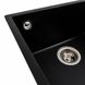 Гранітна мийка для кухні Platinum 4040 RUBA матовий чорний 41517 фото 5